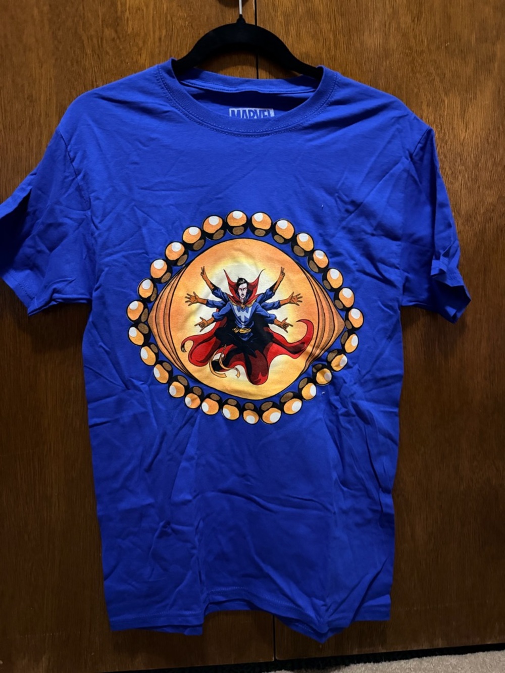 Marvel Blue Doctor Strange Center Graphic Tee